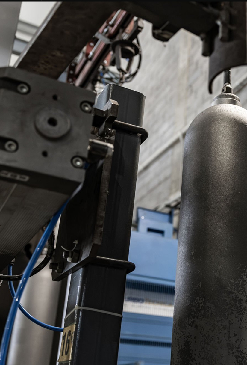 CNG cylinder and retesting machinery at Navana CNG facility